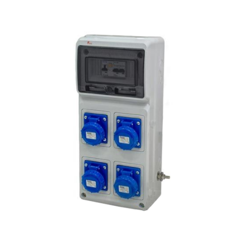 Cuadro fijo, 6KW 230V, 4 tomas 2P+E...