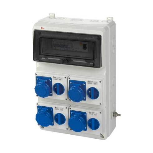 Vast schakelbord, 6KW 230V, 4...