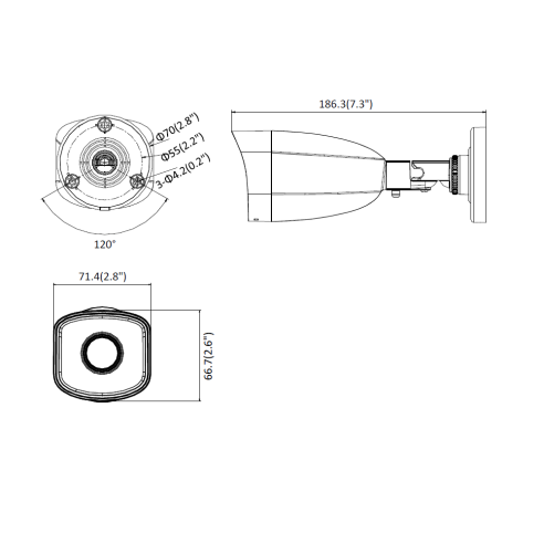 Hikvision Hiwatch HWI-B121H-4MM IP...
