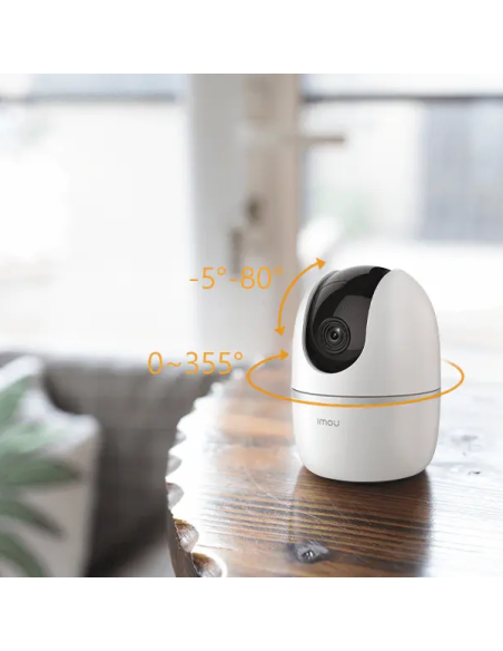 A1 Cámara IP WiFi PTZ, interior, 2 megapíxeles, vigilancia inteligente con sirena, audio bidireccional - IMOU IPC-A22EP-A-V2