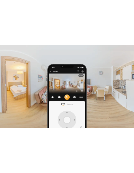 REX VT PRO WiFi PTZ-Kamera mit Display, 5MP, Menschen- und Tiererkennung, Sirene, Videoanruf-Funktion - IMOU IPC-S2VBP-5M0WR