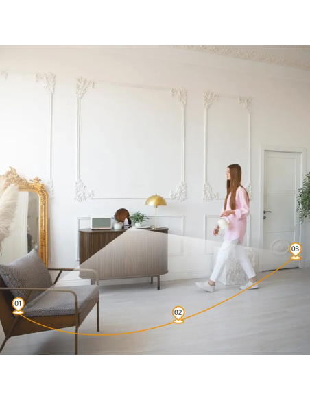 RANGER DUAL IP WiFi PTZ-Kamera, Innenbereich, 3+3 MP, Farb-Nachtsicht, Zwei-Wege-Audio - IMOU IPC-S2XP-6M0WED