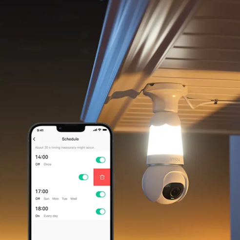 WiFi PTZ BULB CAMERA, 3 megapixels,...