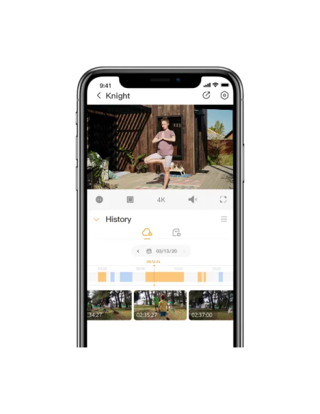 KNIGHT 4K IP WiFi-Kamera, 8 Megapixel, integrierter microSD-Steckplatz, Farb-Nachtsicht, Zwei-Wege-Audio - IMOU IPC-F88FIP