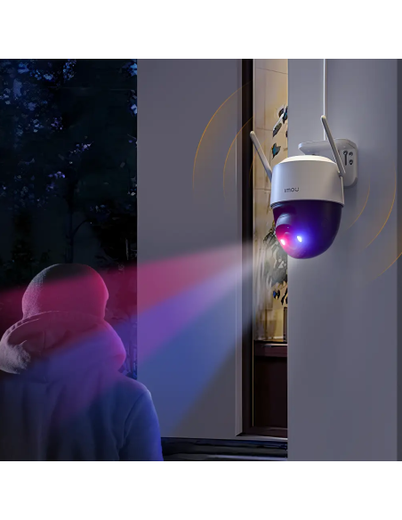 CRUISER SC IP PTZ WiFi 5MP, détection personnes et mouvements, voyant bleu et rouge, vision nocturne couleur - IMOU IM-CRUSC3K