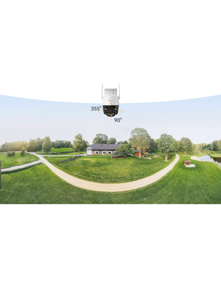 CRUISER SC PTZ IP WiFi 5 MP, people and motion recognition, blue and red warning light, colour night vision - IMOU IM-CRUSC3K