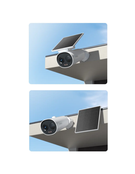 CELL 3C All In One WiFi camera with solar panel, 3 megapixels, colour night vision, two-way audio - IMOU K9DCP-3T0WE-V2