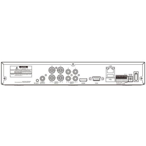 DVR ibrido 4 canali 5 megapixel, con...