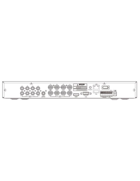 8-channel 5 megapixel hybrid DVR, with audio and alarms - MKC TRUEVISION 5MP 8CH+