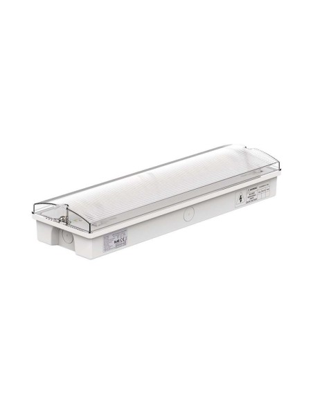 Lámpara LED de emergencia, 3W 120lm, montaje en pared, autonomía de 3 horas, compatible con mando RF - V-TAC VT-997 7688