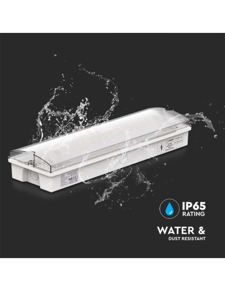 LED-Notleuchte, 3W 120lm, Wandmontage, 3 Stunden Betriebsdauer, kompatibel mit RF-Fernbedienung - V-TAC VT-997 7688