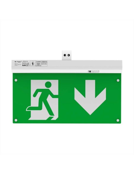 LED-Notleuchte, 2,5 W 100 lm, 4-in-1-Montage, Selbsttesttaste, kompatibel mit RF-Fernbedienung - V-TAC VT-995 7675
