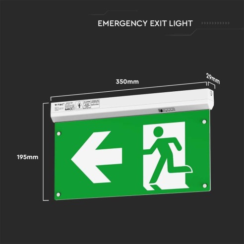 Lámpara LED de emergencia, 2,5W...