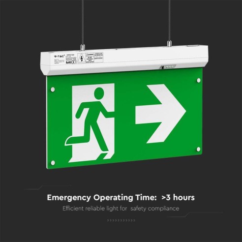 Lampe de secours à LED, 2.5W 100lm,...