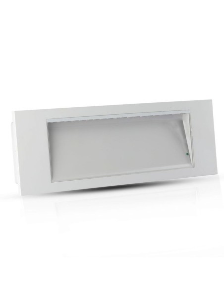 Lámpara LED de emergencia, 3,8W 110lm, montaje en pared/empotrado, tiempo de funcionamiento 5 horas - V-TAC VT-511S 899