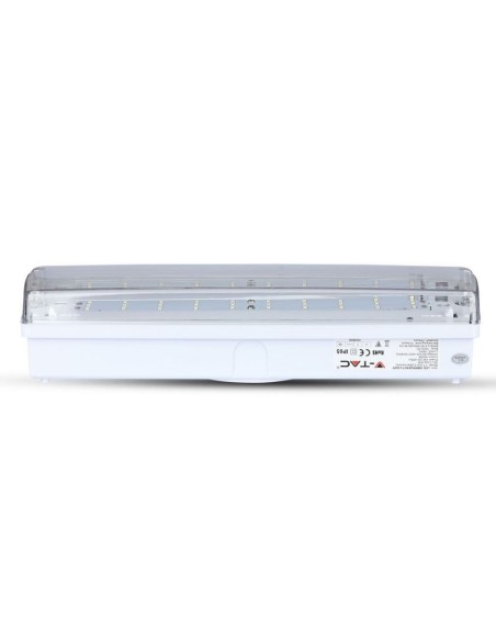 Lámpara LED de emergencia, 4W 190lm, montaje en pared, tiempo de funcionamiento 3 horas, modo SA/SE - V-TAC VT-524-S 838