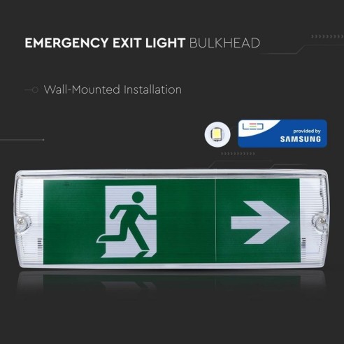 Lampada led di emergenza, 4W 190lm,...
