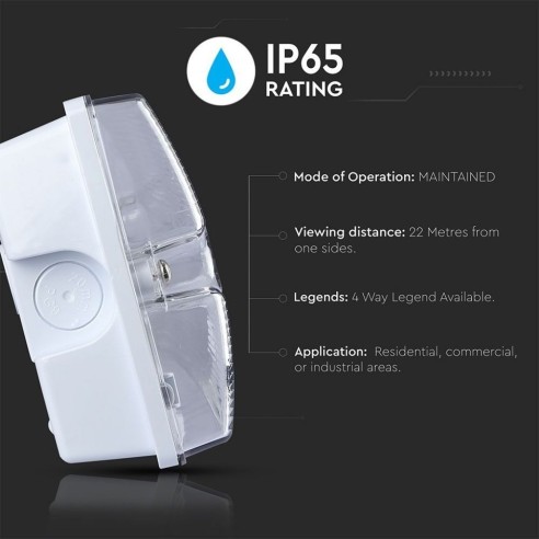 LED-noodverlichting, 4W 190lm,...