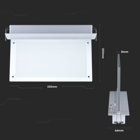Lampe de secours à LED, 2W 140lm,...