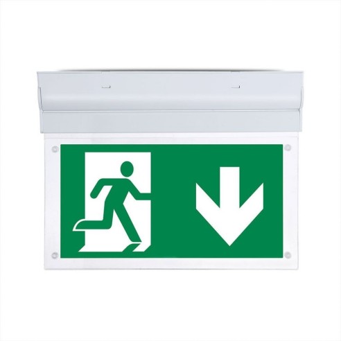 LED emergency lamp, 2W 140lm, wall...