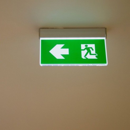 LED emergency lamp, 2W 140lm, wall...