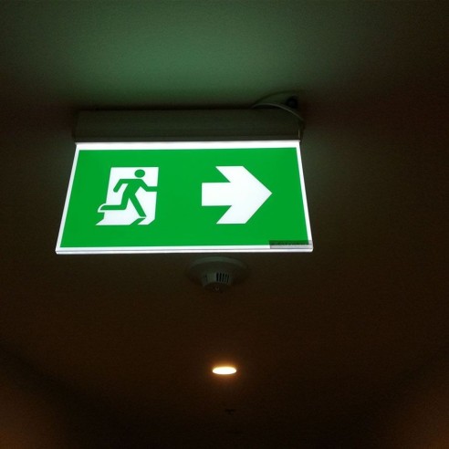 LED emergency lamp, 2W 140lm, wall...