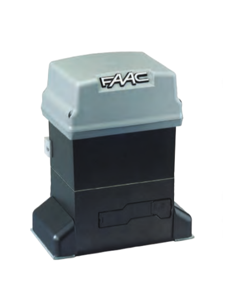 PRATICO KIT kit motor para cancelas correderas, 230V, max 600Kg, con luz intermitente, par de fotocélulas - FAAC 10564944
