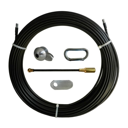 Nylon and steel cable pulling probe,...
