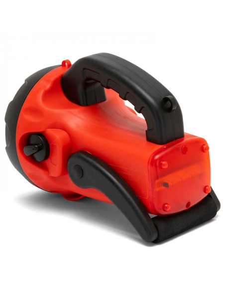 10W portable spotlight with flashing light, 800 lm, 800 metre range, rechargeable with 220V and USB cable - Velamp IR561