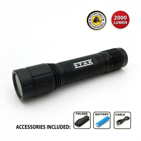 Leopard LED-Taschenlampe, 20W, 2000...