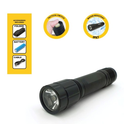 Leopard LED-Taschenlampe, 20W, 2000...