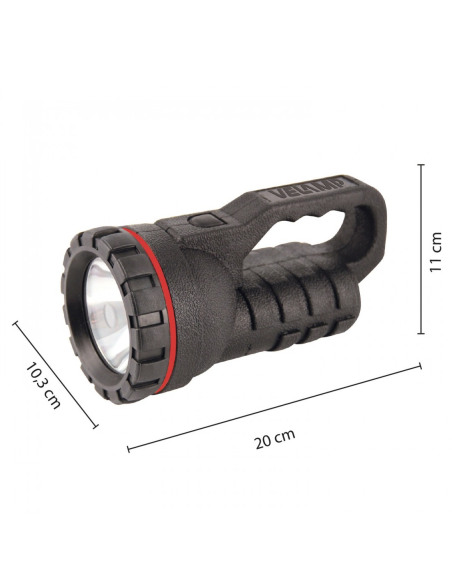 0.5W, 35 lm, bereik 30 meter, 2x D batterijen - Velamp IRUB20LED