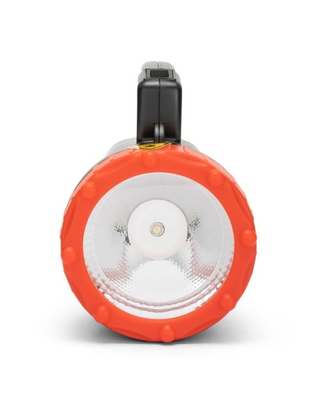 Projecteur LED portable, 1W, 800 lm, portée 150 m, chargeur USB, avec 220V et adaptateur voiture - Velamp IR551LED.DL.006S