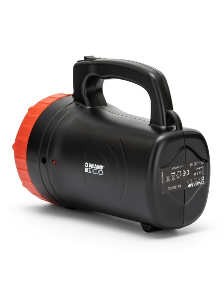 Draagbare LED-spot, 1W, 800 lm, reikwijdte 150 meter, opladen via USB, met 220V en autoadapter - Velamp IR551LED.DL.006S