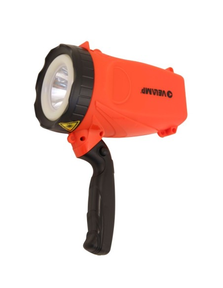 Hornet2 spot led portable, 5W, 300 lm, portée 400 mètres, avec 220V et adaptateur voiture - Velamp IR558