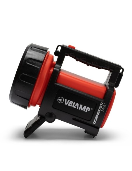 Doomster Basic portable LED spotlight, 1W, 100 lm, range 150 metres, battery operated - Velamp IR666-DRY