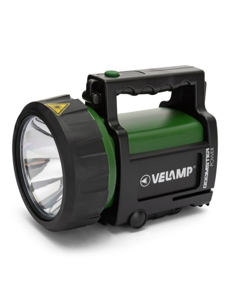 Projecteur led portable Doomster, 5W, portée 500 mètres, luminosité réglable, 220V et adaptateur voiture - Velamp IR666-5W