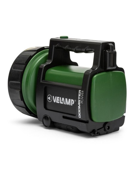 Doomster draagbare ledspot, 5W, 350 lm, reikwijdte 500 meter, instelbare helderheid, met 220V en autoadapter - Velamp IR666-5W