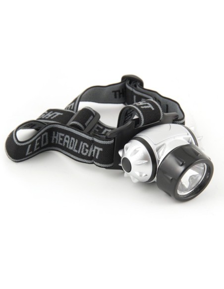 LED headlamp with dual headband, 1W, 40 lumens, adjustable brightness - Velamp IH510.DL.006L