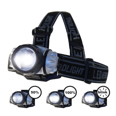 LED headlamp with dual headband, 1W,...