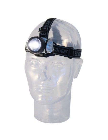Lampe frontale à LED avec double bandeau, 1W, 40 lumens, luminosité réglable - Velamp IH510.DL.006L
