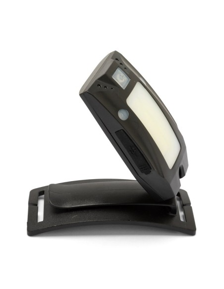 LED-Kopftaschenlampe, 2W, 150 Lumen, kontaktloser Schalter, einstellbare Helligkeit, mit rotem Signallicht - Velamp IH513