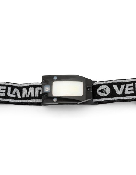 LED head torch, 2W, 150 lumens, contactless switch, adjustable brightness, with red signal light - Velamp IH513
