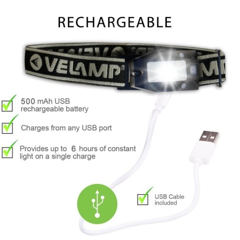 LED-Kopftaschenlampe, 2W, 150 Lumen,...
