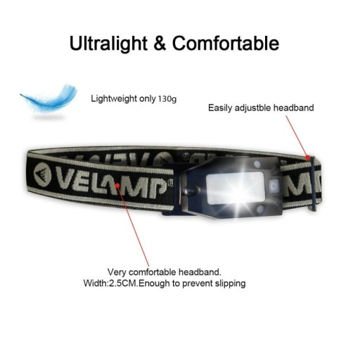 LED-Kopftaschenlampe, 2W, 150 Lumen,...