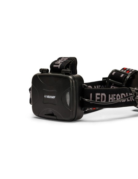 Torcia led frontale, 6W, 400 lumen, con zoom e luce posteriore, luminosità regolabile - Velamp IH535