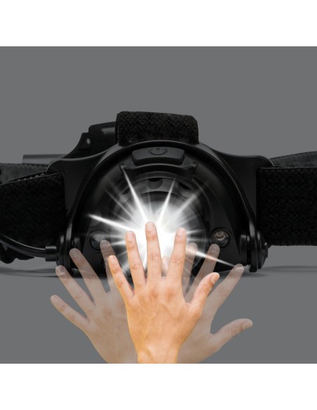 Torcia led frontale Kaizer, 10W, 900 lumen, con zoom, autonomia 5 ore - Stak ST201