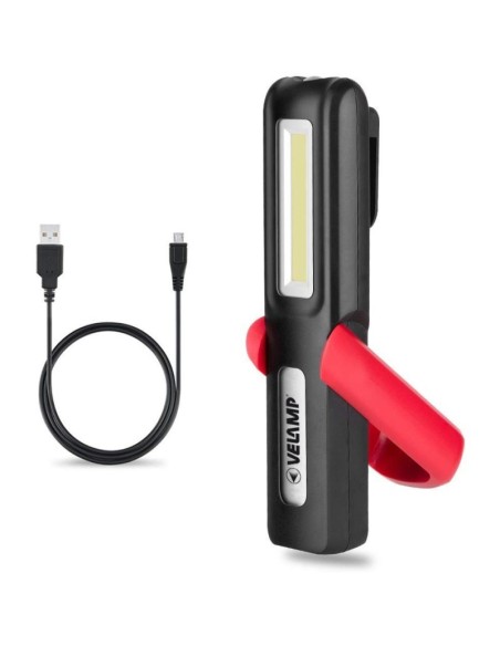 Davy werklamp met haak en magneet, 3W, opladen via USB - Velamp IR471