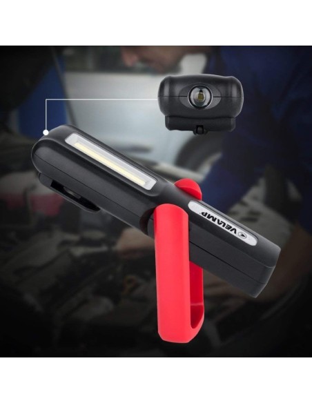 Davy Arbeitsleuchte mit Haken und Magnet, 3W, USB Aufladung - Velamp IR471