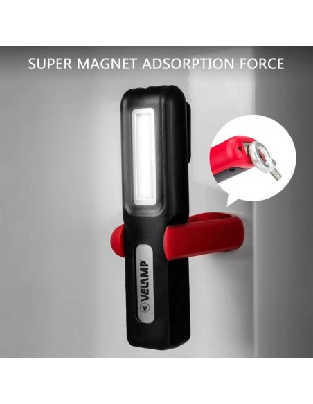 Davy work lamp with hook and magnet, 3W, USB charging - Velamp IR471